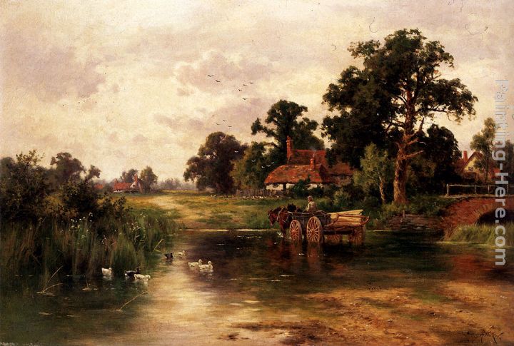 Across The Ford painting - Henry Hillier Parker Across The Ford art painting